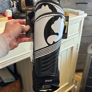 Black and White Shin Guards